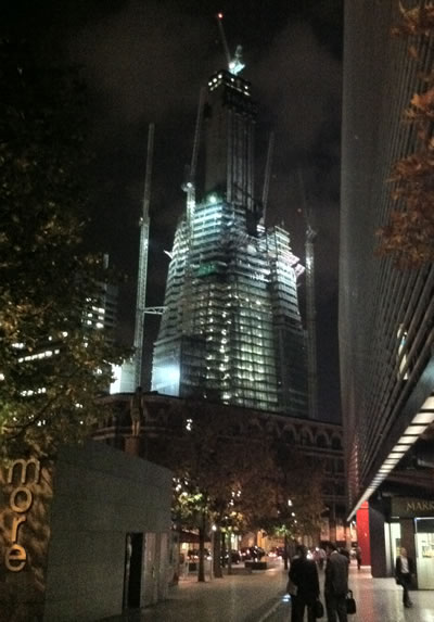 The Shard continues to grow